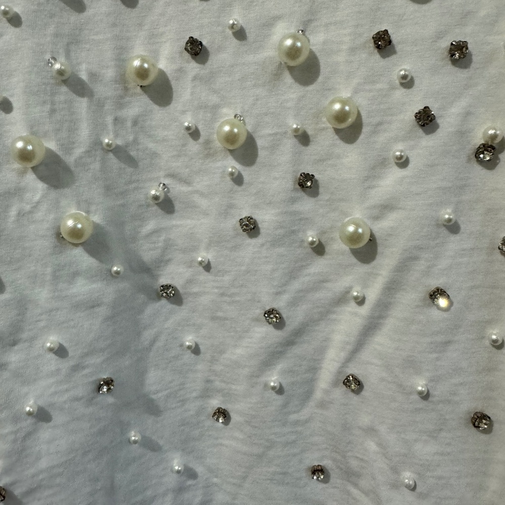 Kate Spade “Diamond and Pearl” White T-shirt